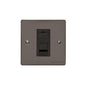 Elite Flat Plate Range Polished Black Nickel Switches & Sockets, T06 - 1 Gang CAT6 by Heritage Brass By M-Marcus