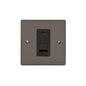 Elite Flat Plate Range Polished Black Nickel Switches & Sockets, T06 - 1 Gang RJ45 by Heritage Brass By M-Marcus