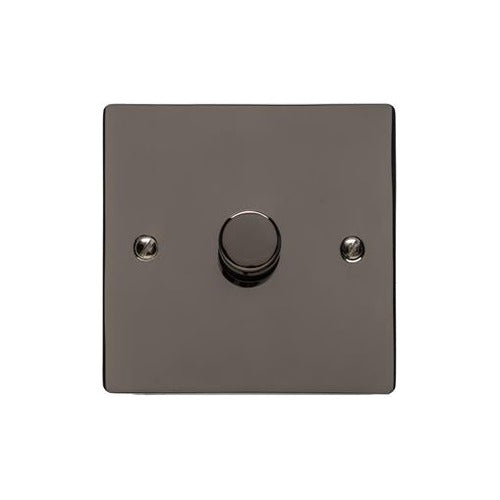 Elite Flat Plate Range Polished Black Nickel Switches & Sockets, T06 - 1G Multi Location Secondary Dimmer by Heritage Brass By M-Marcus