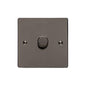 Elite Flat Plate Range Polished Black Nickel Switches & Sockets, T06 - 1 Gang Dimmer 400 watts (Compatible with halogen/ incandescent bulbs) by Heritage Brass By M-Marcus