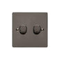 Elite Flat Plate Range Polished Black Nickel Switches & Sockets, T06 - 2G Multi Location Primary Dimmer by Heritage Brass By M-Marcus