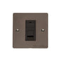 Elite Flat Plate Range Matt Bronze Switches & Sockets, T09 - 1 Gang CAT6 by Heritage Brass By M-Marcus