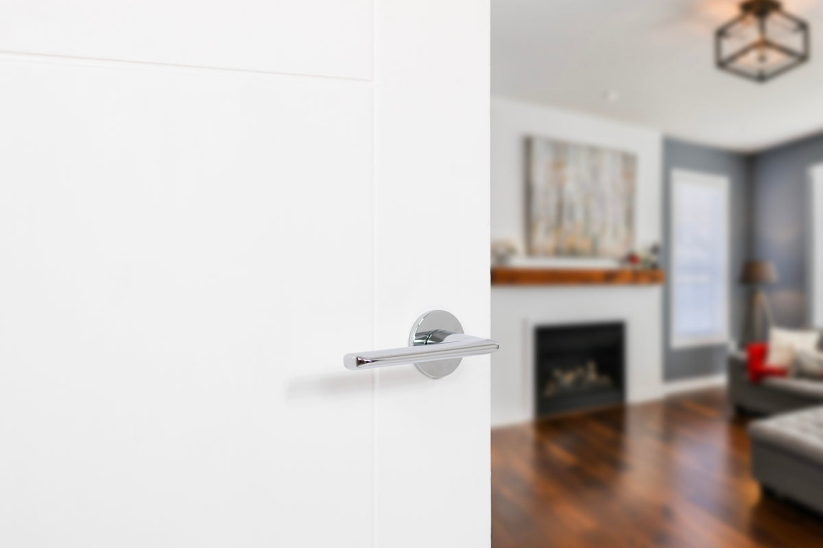 Tupai Rapido 5S Line Tavira Lever Door Handle on 5mm Slimline Round Rose - additional image