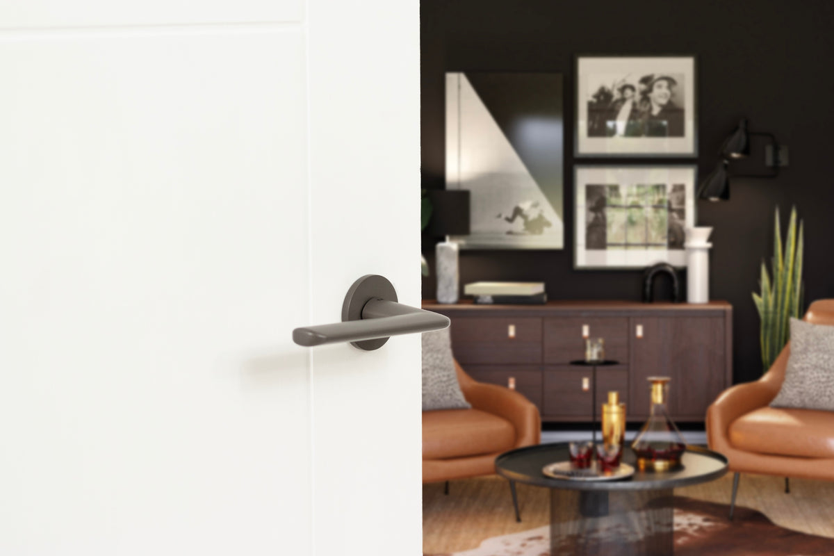 Tupai Rapido 5S Line Tavira Lever Door Handle on 5mm Slimline Round Rose - additional image