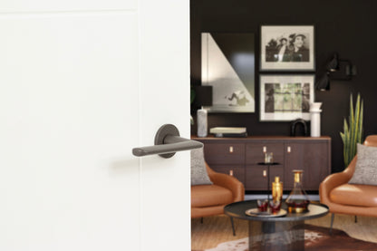 Tupai Rapido 5S Line Tavira Lever Door Handle on 5mm Slimline Round Rose - additional image