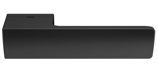 Tupai Rapido RetaLine Cartelle Lever Door Handle on Long Rose - (Without Decorative Plate) - Pearl Black - Default