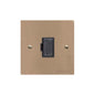 Elite Flat Plate Range Antique Brass Switches & Sockets, T91 - Unswitched Spur (13 Amp) by Heritage Brass By M-Marcus