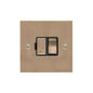 Elite Flat Plate Range Antique Brass Switches & Sockets, T91 - Switched Spur (13 Amp) by Heritage Brass By M-Marcus