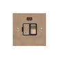 Elite Flat Plate Range Antique Brass Switches & Sockets, T91 - Switched Spur with Neon (13 Amp) by Heritage Brass By M-Marcus