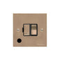 Elite Flat Plate Range Antique Brass Switches & Sockets, T91 - Switched Spur with Flex Outlet (13 Amp) by Heritage Brass By M-Marcus