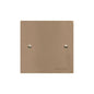 Elite Flat Plate Range Antique Brass Switches & Sockets, T91 - Single Blank Plate by Heritage Brass By M-Marcus