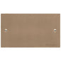 Elite Flat Plate Range Antique Brass Switches & Sockets, T91 - Double Blank Plate by Heritage Brass By M-Marcus