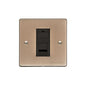 Elite Flat Plate Range Antique Brass Switches & Sockets, T91 - 1 Gang CAT6 by Heritage Brass By M-Marcus