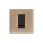 Elite Flat Plate Range Antique Brass Switches & Sockets, T91 - 1 Gang RJ45 by Heritage Brass By M-Marcus
