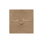 Elite Flat Plate Range Antique Brass Switches & Sockets, T91 - 1 Gang TED Dimmer (Compatible with LED Lamps) by Heritage Brass By M-Marcus