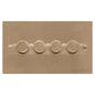 Elite Flat Plate Range Antique Brass Switches & Sockets, T91 - 4G Multi Location Primary Dimmer by Heritage Brass By M-Marcus