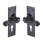 Tudor Shropshire Door Handle on Plate by M Marcus - Heritage Brass