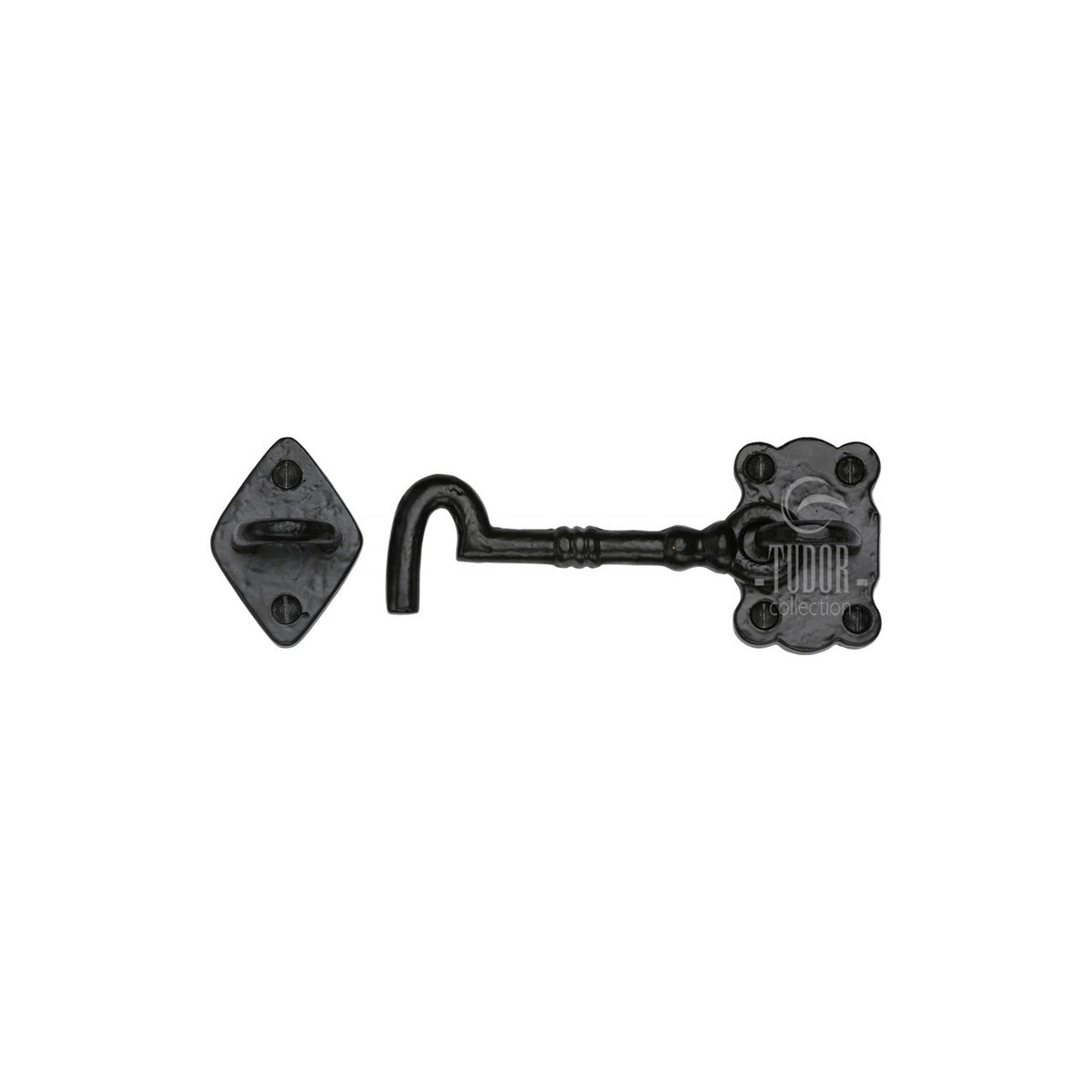 Tudor Cabin Hook Black Iron by M Marcus - Heritage Brass