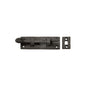 Tudor Door Bolt Necked Black Iron - Black Antique - 102 mm