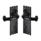Tudor Colonial Door Handle on Plate by M Marcus - Heritage Brass