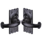 Tudor Colonial Door Handle on Plate by M Marcus - Heritage Brass