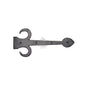 Tudor Dummy Strap Hinge Fleur de Lys Design by M Marcus - Heritage Brass