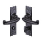 Tudor Wellington Door Handle on Plate by M Marcus - Heritage Brass