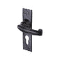 Tudor Wellington Door Handle on Plate by M Marcus - Heritage Brass