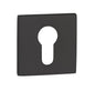 Tupai Rapido 5S Line Euro Escutcheons on 5mm Slimline Square Rose - Pearl Black - Default