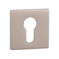 Tupai Rapido 5S Line Euro Escutcheons on 5mm Slimline Square Rose - Pearl Nickel - Default