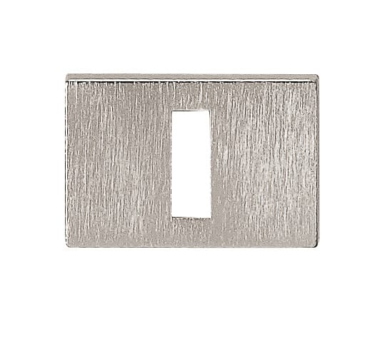 Tupai Rapido RetaLine/VersaLine Key Escutcheons on Long Rose - Pearl Nickel - Default