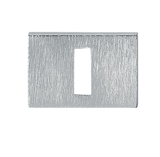 Tupai Rapido RetaLine/VersaLine Key Escutcheons on Long Rose - Satin Chrome - Default
