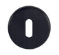 Tupai Rapido CurvaLine Key Escutcheons on Round Rose - Pearl Black - Default