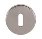 Tupai Rapido CurvaLine Key Escutcheons on Round Rose - Pearl Nickel - Default