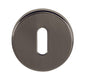 Tupai Rapido CurvaLine Key Escutcheons on Round Rose - Titanium - Default