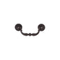 Ornate Swan Drawer Drop Pull by M Marcus - Heritage Brass