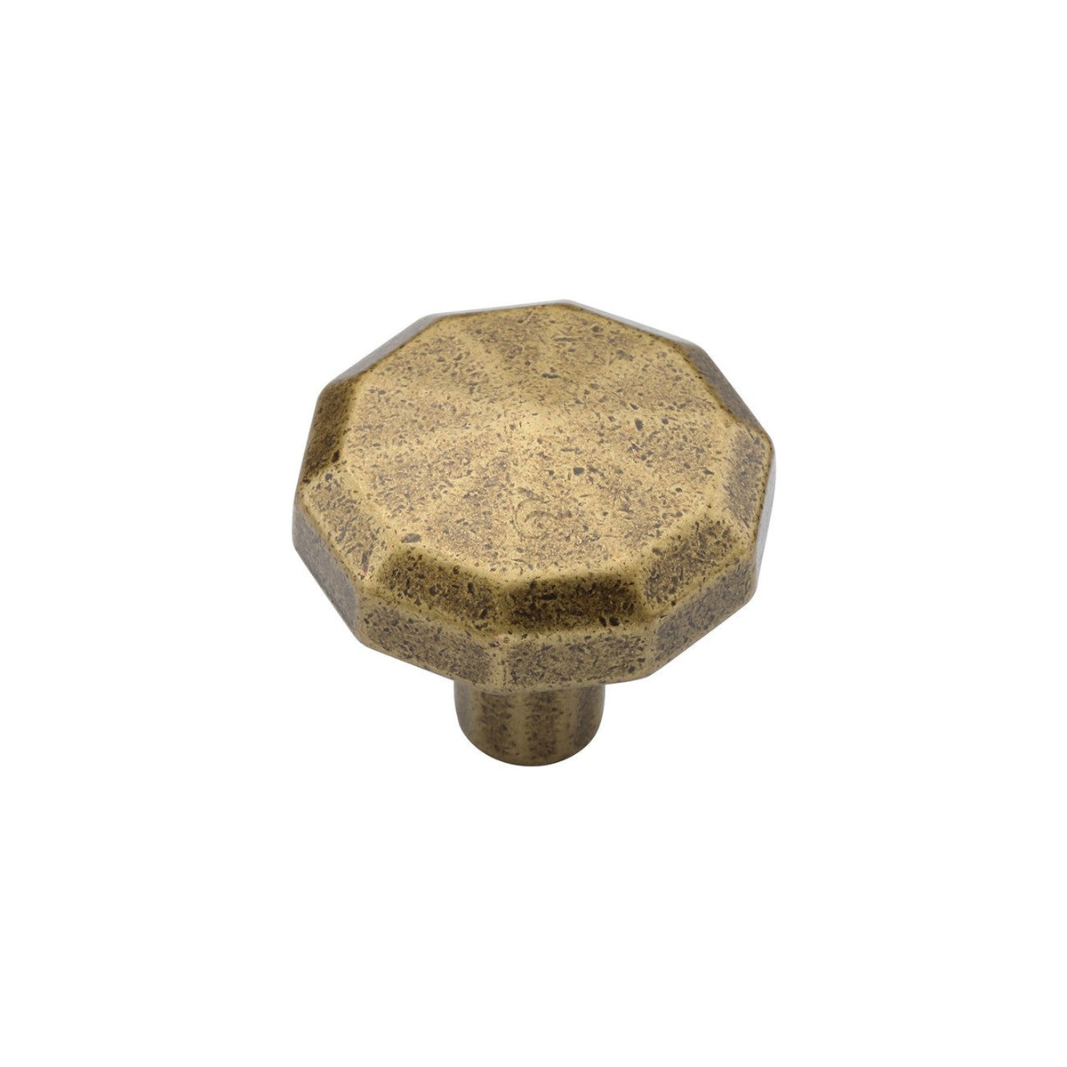 Octagonal Cabinet Knob by M Marcus - Heritage Brass