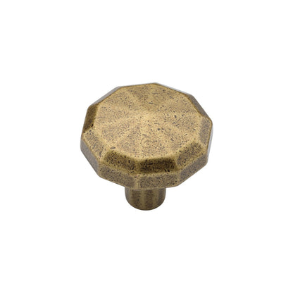 Octagonal Cabinet Knob by M Marcus - Heritage Brass