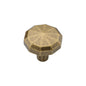 Octagonal Cabinet Knob by M Marcus - Heritage Brass