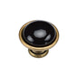 Black Domed Cabinet Knob by M Marcus - Heritage Brass
