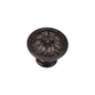 Floral Round Knob by M Marcus - Heritage Brass