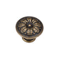 Floral Round Knob by M Marcus - Heritage Brass