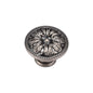 Floral Round Knob by M Marcus - Heritage Brass