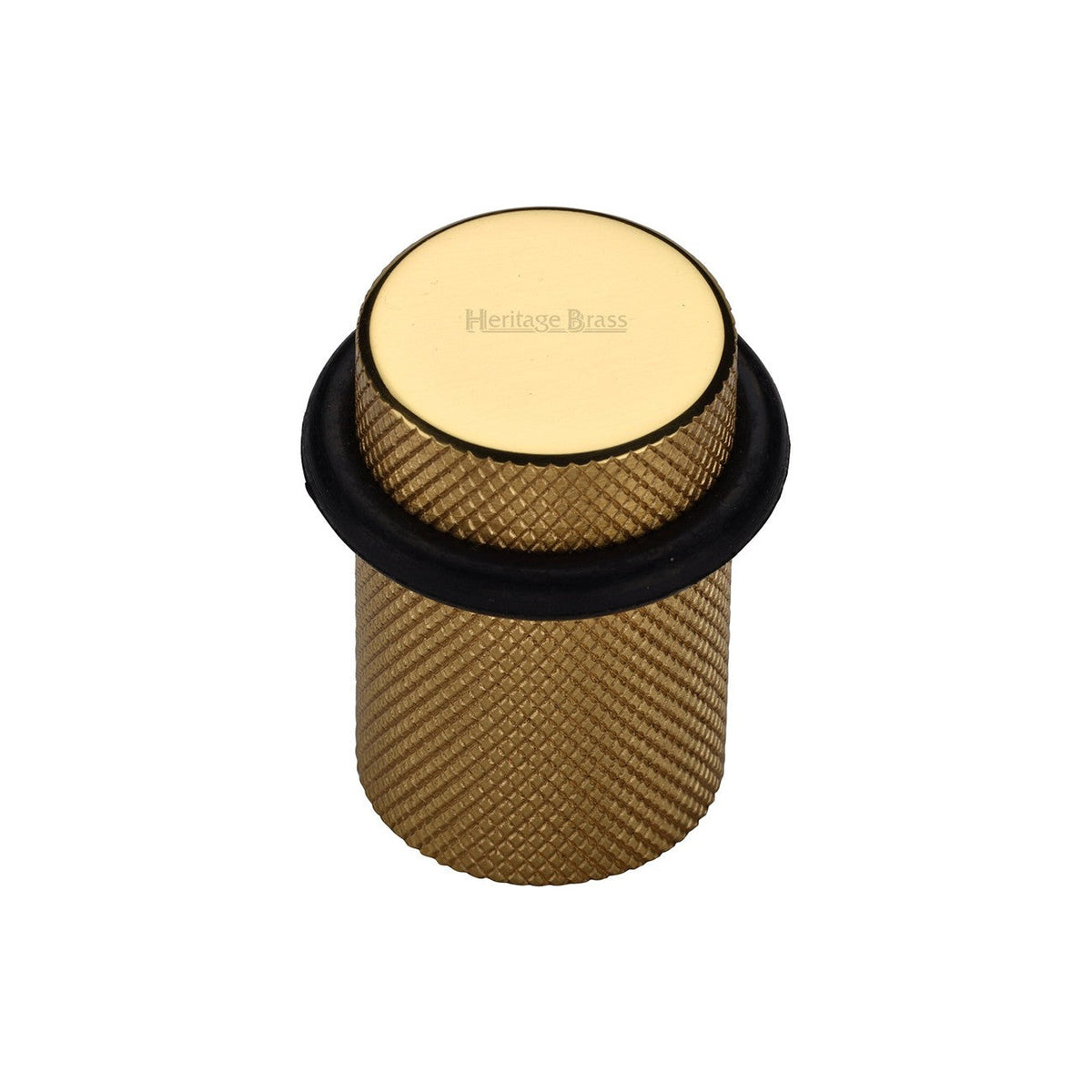 Heritage Brass Round Door Stop Knurled by M Marcus - Heritage Brass