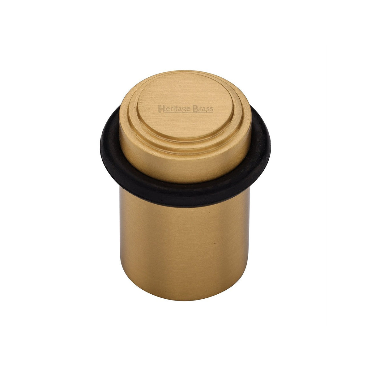 Heritage Brass Round Door Stop Stepped by M Marcus - Heritage Brass