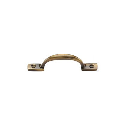Russell Cabinet Pull Handle - Antique Brass - 102 mm