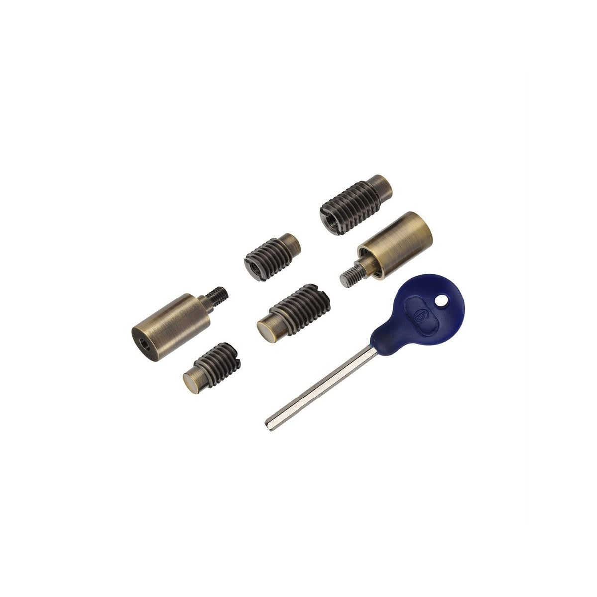 Sash Window Stop (pair) with key by M Marcus - Heritage Brass