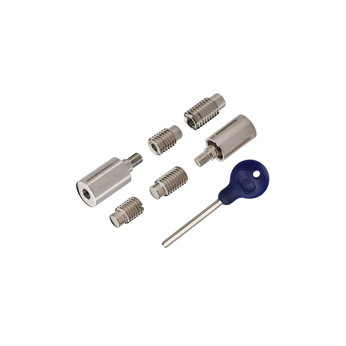 Sash Window Stop (pair) with key by M Marcus - Heritage Brass