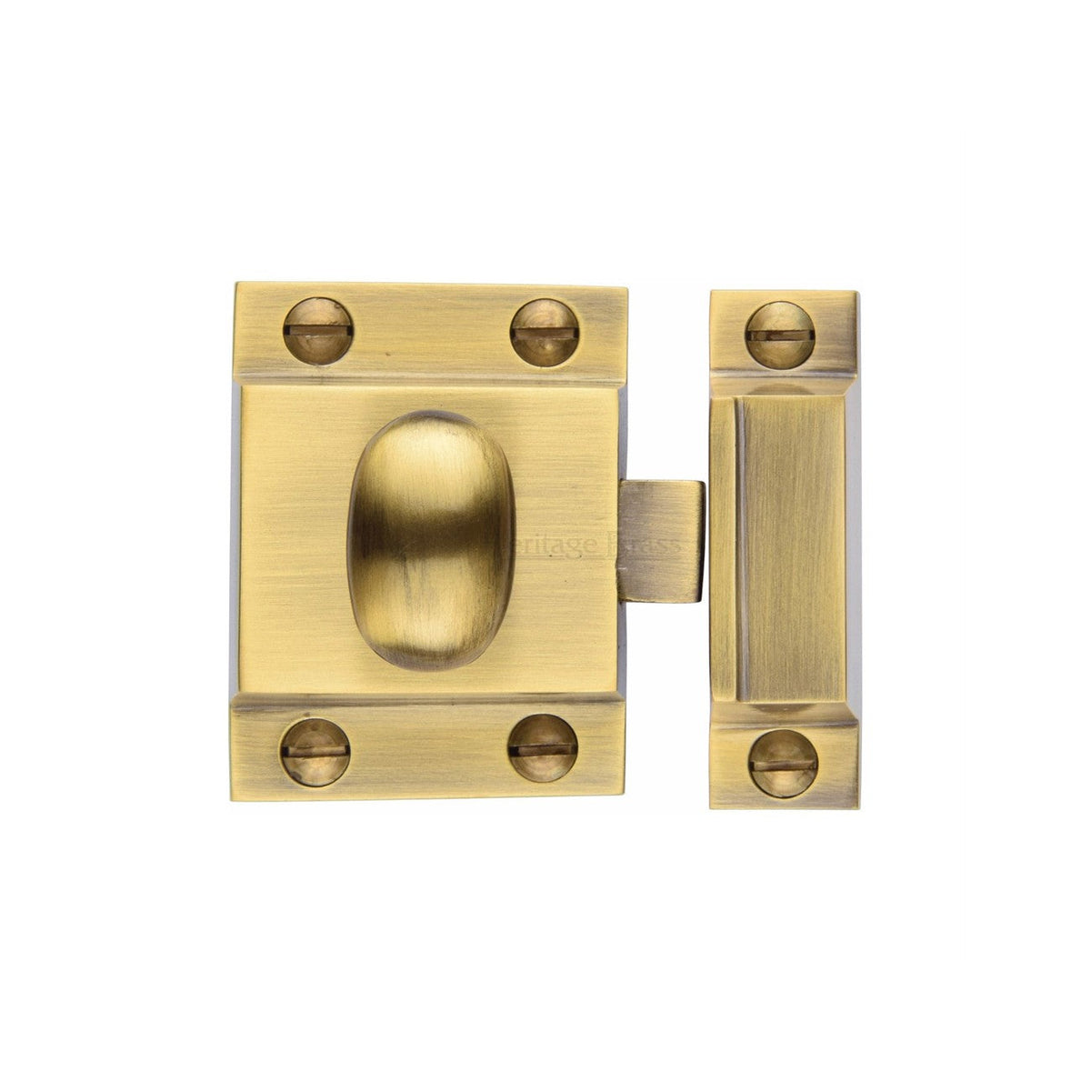 Oval Turn Cupboard Latch by M Marcus - Heritage Brass