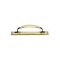 Door Pull Handle on Plate Offset by M Marcus - Heritage Brass